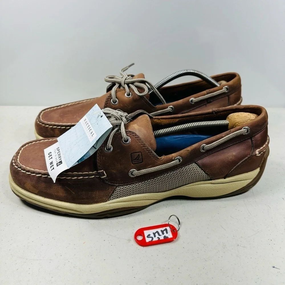 Sperry Loafers Intrepid Men's Size 13 Casual Boat Loafers Tan Brown